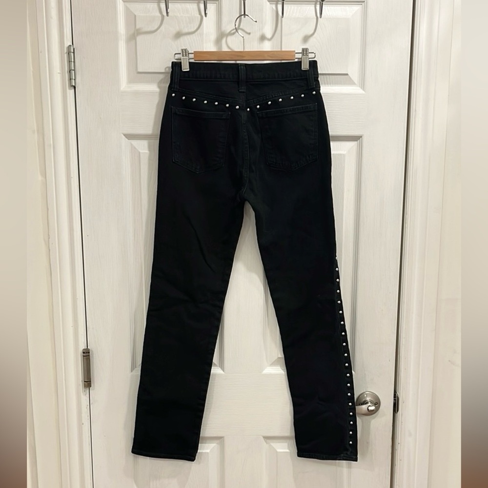 GAP 90s High Rise Black Studded Jeans - Picture 8 of 15